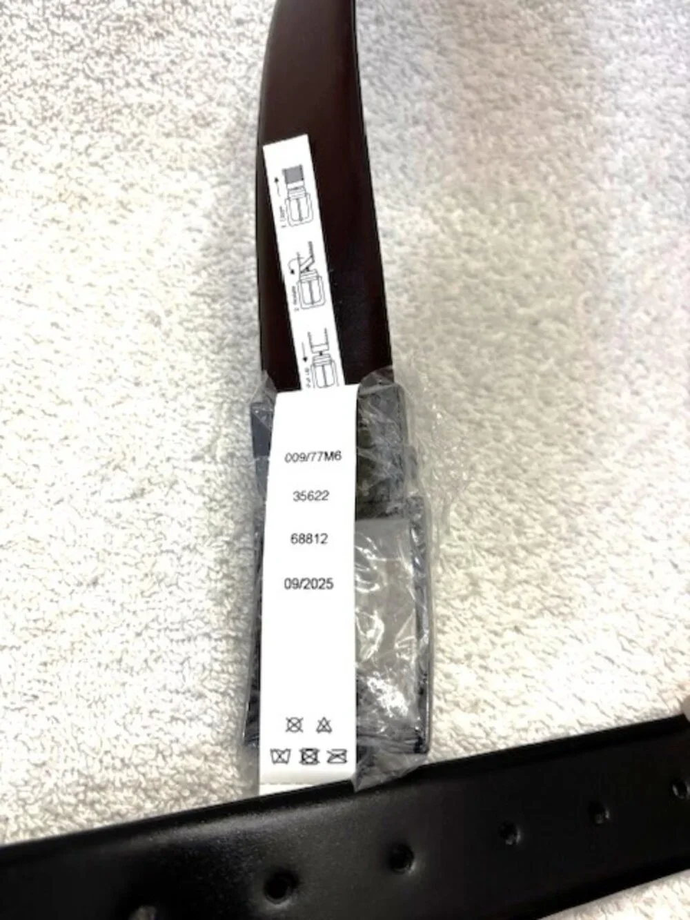 Steve Madden black/brown reversable belt Size L (38/40) NWT